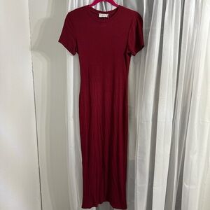 Elegant Red Maxi Dress